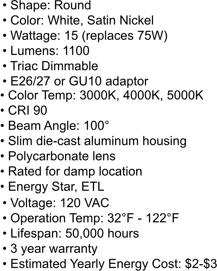 LED Retrofit for 5&6 Recess Housings